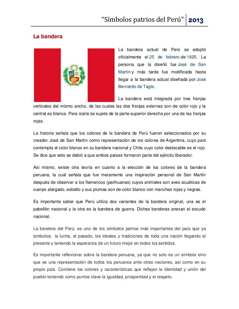 Peru bandera de los significado de colores